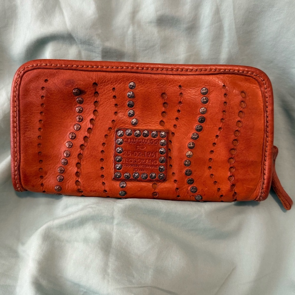 Campomaggi Malibu Leather Wallet with Studs